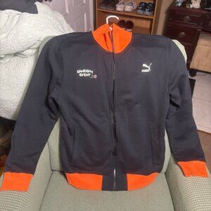 Puma x Random Event Collab Track Jacket Black & Orange Floral Carrot Graphics